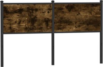 vidaXL Replace Headboard Smoked Oak 140 cm Engineered Wood and Steel vidaXL