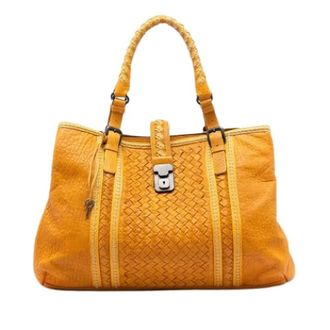 Bottega Veneta Pre-owned Handbags, female, Yellow, Size: ONE SIZE Pre-owned The Roma Tote