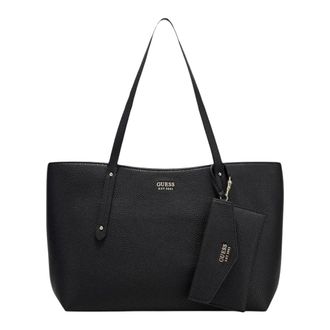 Guess Brenton Tote - Dames - Tassen - Zwart - Maat: ONE Size Leer