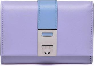 Ferragamo Purple Leather Wallet