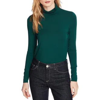 Court & Rowe Turtleneck Top in Evening Green at Nordstrom, Size X-Small