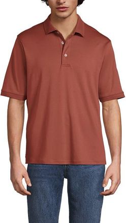 Lands End Short Sleeve Cotton Supima Polo Shirt in Earthen Clay at Nordstrom, Size Xx-Large