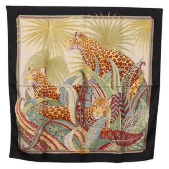 Ferragamo Pre-owned Scarves, female, Multicolor, Size: ONE SIZE Pre-owned Silk Scarf