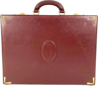 Cartier Pre-owned Handbags, female, Red, Size: ONE SIZE Pre-owned Leather handbags