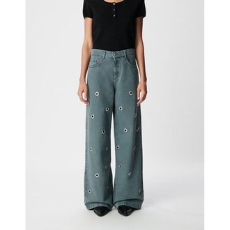 Ikks Jeans met wijde pijpen en oogjes