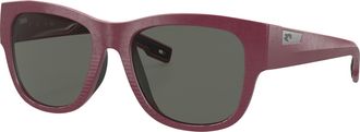 Costa CALETA Grey Polarized Glass Square Ladies Sunglasses 6S9084 908401 55