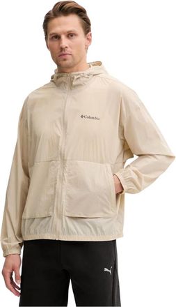 Columbia Street Heights Windbreaker - Heren - Windbreakers - Beige - M - Leer - Fitness