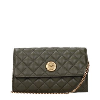 Versace Groene Leren Clutch Tasche