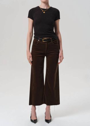 Citizens Of Humanity Lyra Wide Leg Crop Corduroy Pants In Costes