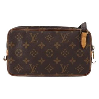 Louis Vuitton Pre-owned Cross Body Bags, female, Brown, Size: ONE SIZE Pre-owned Vintage Canvas Crossbody Bag