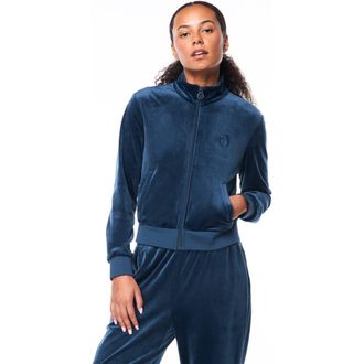 Sergio Tacchini Nuvola Velour Track Jacket in Key Largo at Nordstrom, Size Xx-Large