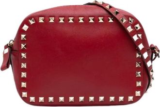 Valentino Tweedehands leren schoudertassen - Dames - Vintage Schoudertas - Rood - ONE Size - Vintage