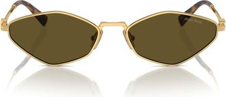 Miu Miu Sunglasses Mu56 Zs 5 Ak09 Z Gold/Brown Women