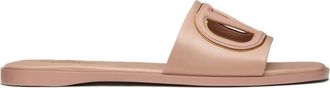 Valentino Garavani VLogo cut-out sandals - women - Lambskin/Calf Leather/Calf Leather/Goat Skin/Calf Leather - 35.5 - Pink