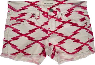 Isabel Marant Etoile Printed Mini Shorts in Multicolor Cotton