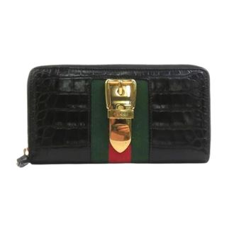 Gucci Pre-owned Long bill wallet (bi-fold) - Heren - Vintage Accessoires - Zwart - ONE Size - Leer - Vintage