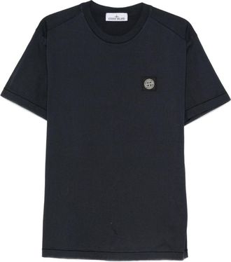 Stone Island T-Shirts And Polos Blue And Green-Uomo