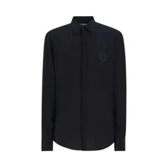 Dolce & Gabbana Heren, Overhemden, Zwart, Maat: XL