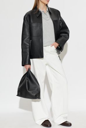Sams&oslash;e & Sams&oslash;e Sastevie Leather Jacket, Womens, Black