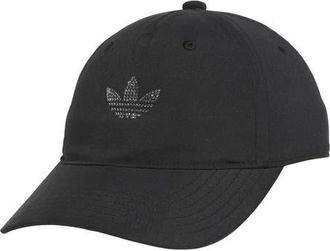 adidas Rhinestone Trefoil Baseball Hat in Black/Silver at Nordstrom