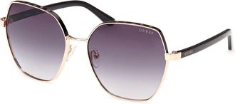 Guess GU00108 05B Womens Sunglasses Gold Size 60