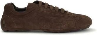 Prada Sneakers, male, Brown, Size: 5 US Bos Taurus Athletic Sneakers