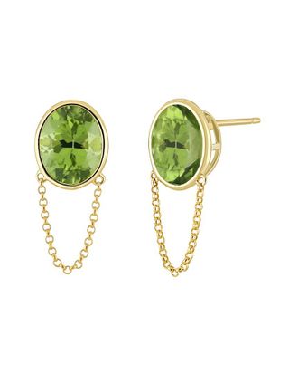 Bony Levy 14K 5.25 ct. tw. Peridot Earrings