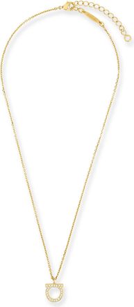 Ferragamo Brass Necklace With Gold Finishes-Donna