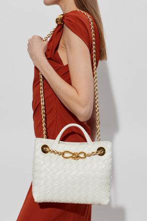 Bottega Veneta Andiamo Small Bag, Womens, White