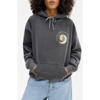 BDG Starry Nights Graphic Hoodie in Washed Black at Nordstrom Rack, Size X-Small