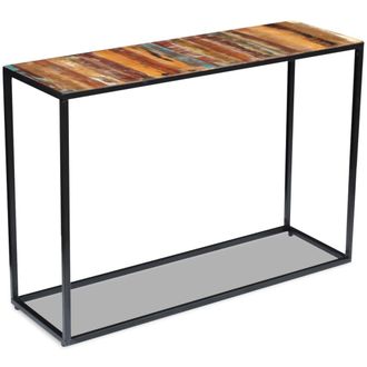 vidaXL Vidaxl - Mesa Consola De Madera Maciza Reciclada 110x35x76 Cm