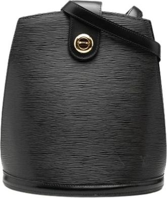 Louis Vuitton Pre-owned Cluny Shoulder Bag - Dames - Vintage Schoudertas - Zwart - ONE Size - Leer - Vintage