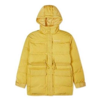 Converse (WMNS) Converse Cargo Hooded Down Jacket Asia Sizing Yellow 10021994-A03