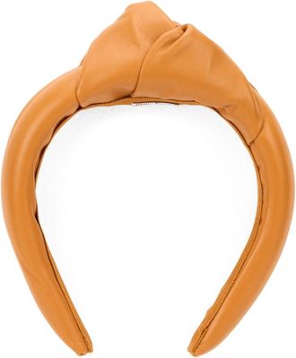 Red Valentino Headbands, female, Brown, Size: ONE SIZE Knotted Headband