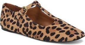 Franco Sarto Flexa Astoria T-Strap Flat in Brown at Nordstrom Rack, Size 9.5