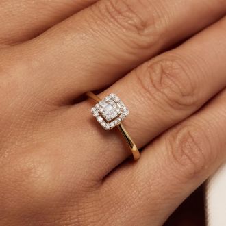 Isabel Bernard Ringe - De la Paix Elena 585 Gold Ring - Gr. 58 - in Gold - für Damen