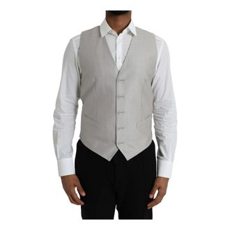 Dolce & Gabbana Heren, Pakken, Grijs, Maat: XL Poliester