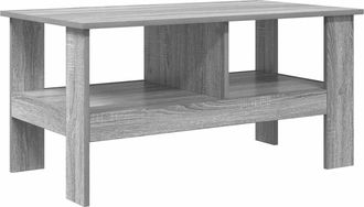 vidaXL Mesa De Caf&eacute; Gris Sonoma 90 X 50 X 45 Cm Madera De Ingenier&iacute;a Vidaxl