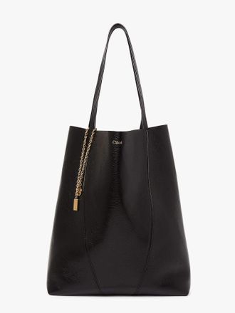 Chlo&eacute; Borsa a spalla Spin in pelle con logo lettering frontale - CHLOE - gender_Woman