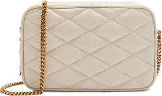 Saint Laurent small quilted chain crossbody bag - Neutrals