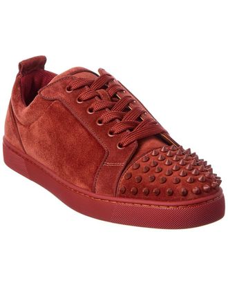 Christian Louboutin Louis Junior Spikes Suede Sneaker