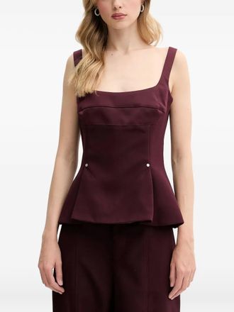 Stine Goya Top met peplum-taille - Rood