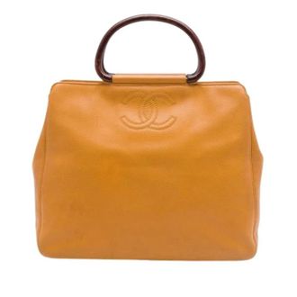 Chanel Pre-owned Caviar Leather Tote - Dames - Vintage Handtas - Bruin - ONE Size - Leer - Vintage