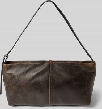 Liebeskind Hobo Bag aus Leder mit Teilungsnaht Modell FIONA in Dunkelbraun, Größe 1