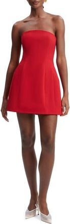 Bardot Karoline Balloon Minidress in Deep Red at Nordstrom, Size 2