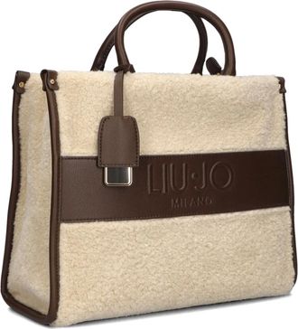 Liu Jo Tassen, Dames, Bruin, ONE Size, Wol, Ridhi Shopping Bag voor stijlvolle vrouwen