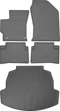 OEM Toyota Corolla Xii (e210) Sed&aacute;n Desde Marzo De 2019 - Juego De Alfombrillas De Goma Para Coche + Alfombrilla Para Maletero