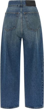 Maison Margiela Womens Blue Cotton Straight-Leg Jeans Clothing