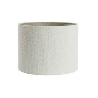 Light & Living Pantalla De L&aacute;mpara - Bolero - Blanco - Textil - - Light&living