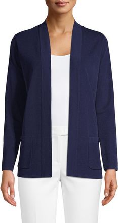 Anne Klein Malibu Open Front Cardigan in Distant Mountain at Nordstrom, Size Xx-Small